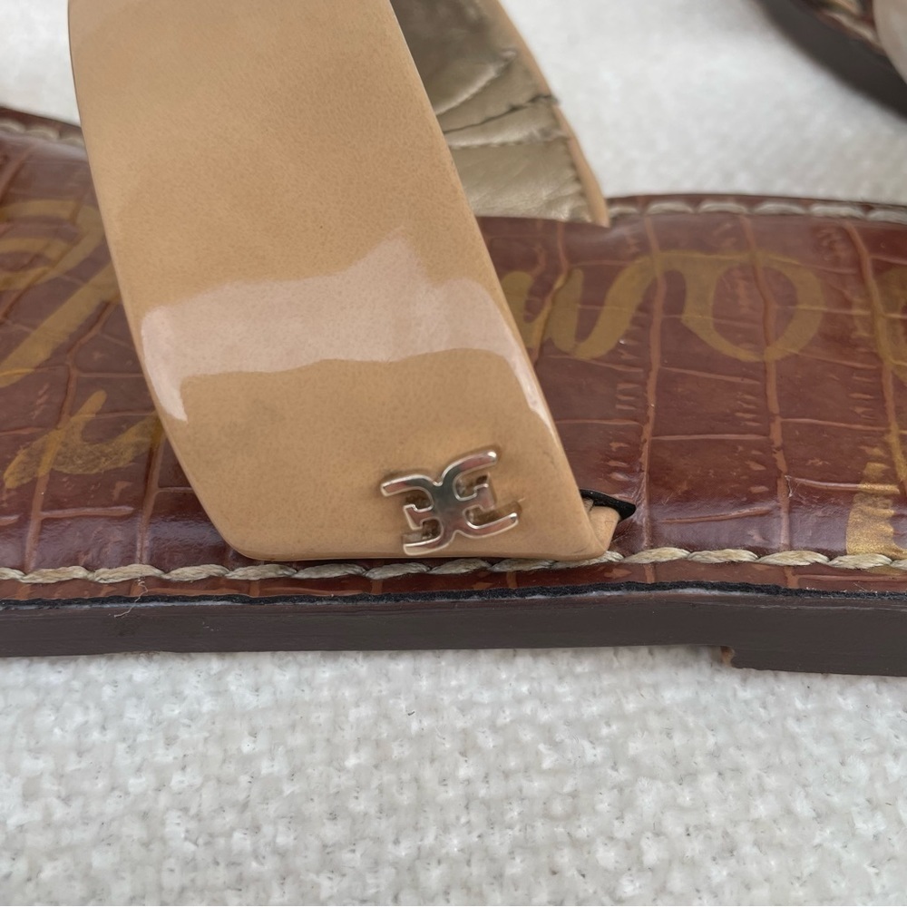 Sam Edelman Haydee Womens Tan Brown Slip On Slide Sandal Size US 6 1/2 W - Picture 8 of 12